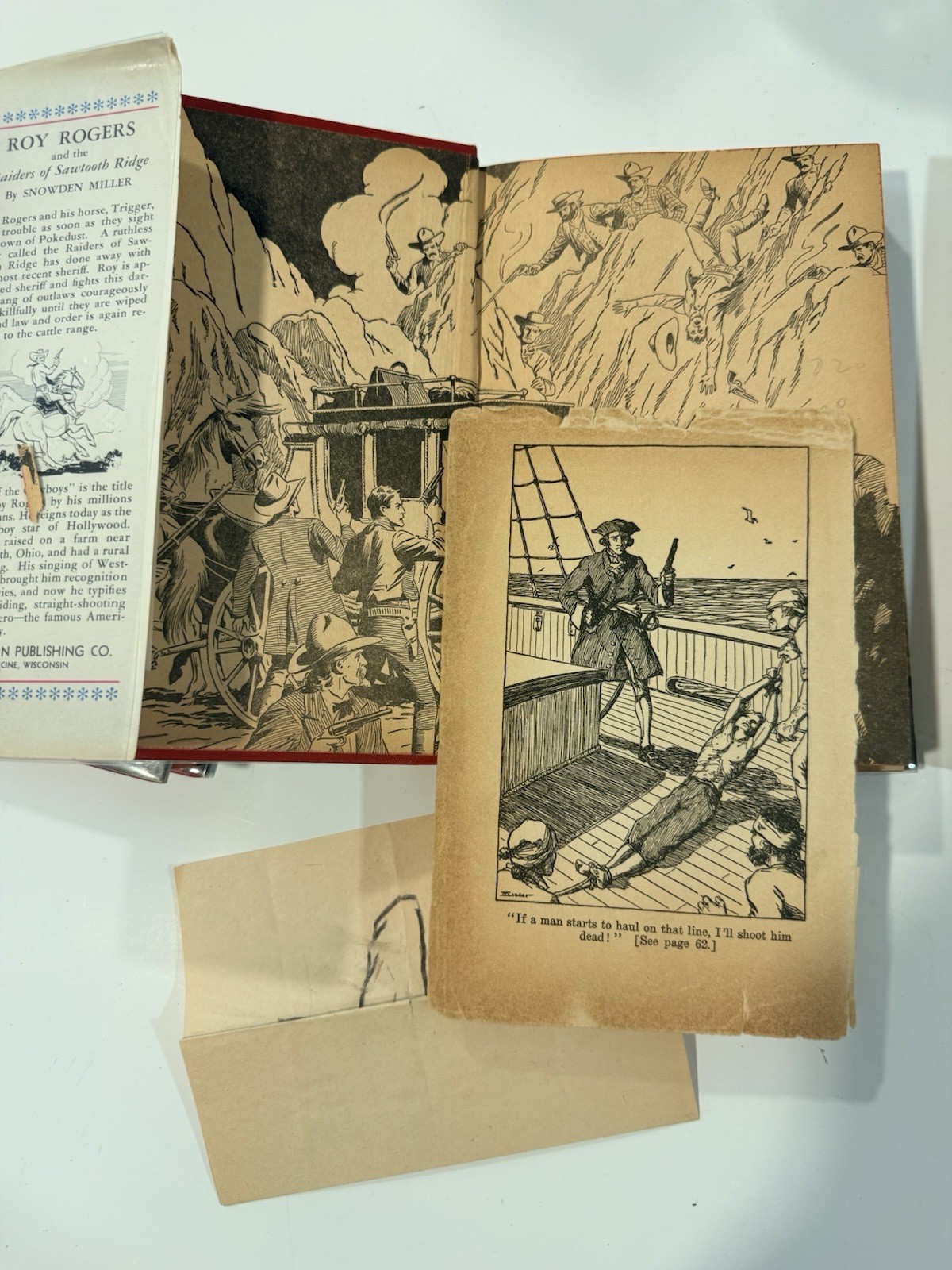 Lot of 4 Vintage Roy Roger’s Whitman Hardcovers Western Books 1944 A+++