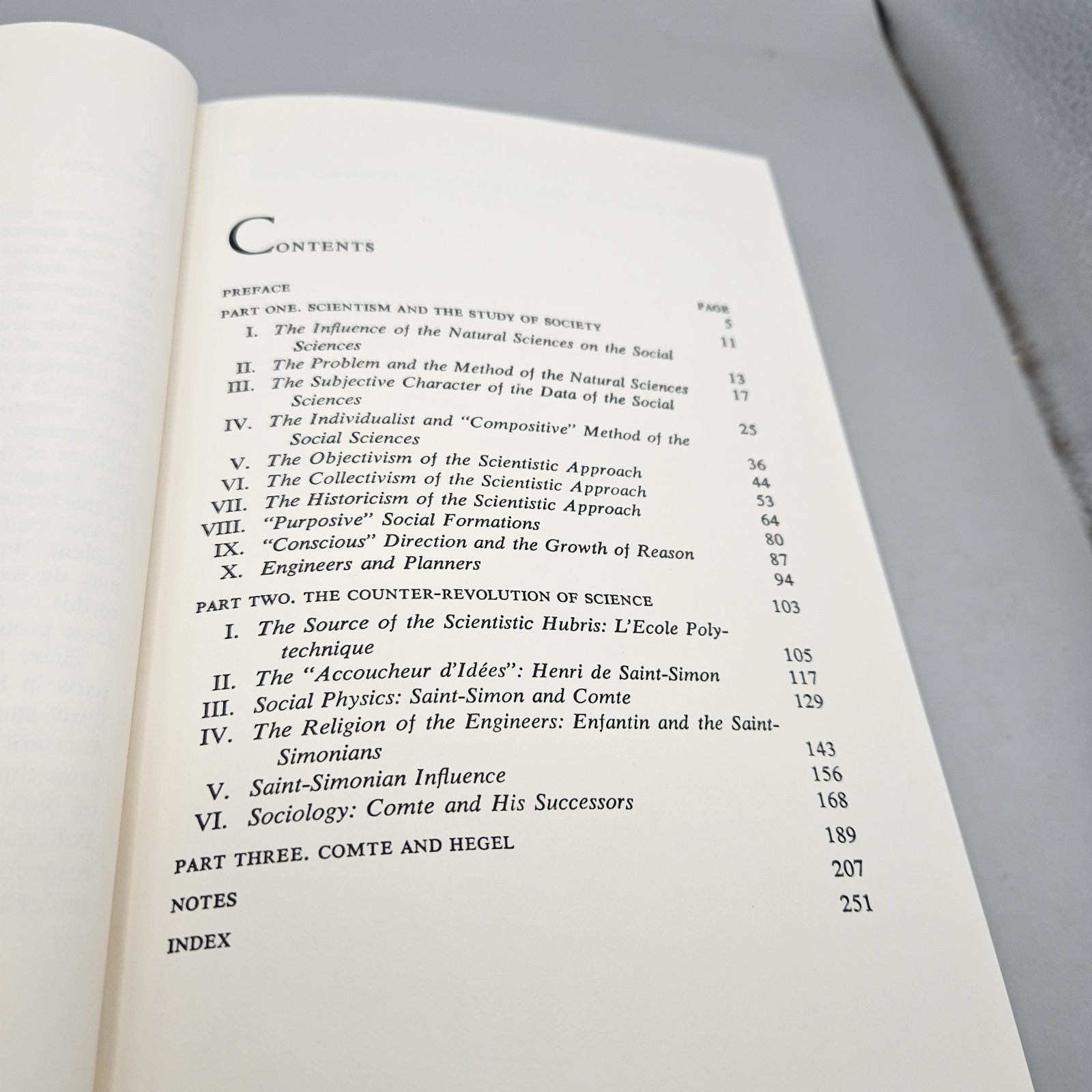 F. A. Hayek The Counter Revolution of Science 1955 HC Book The Free Press