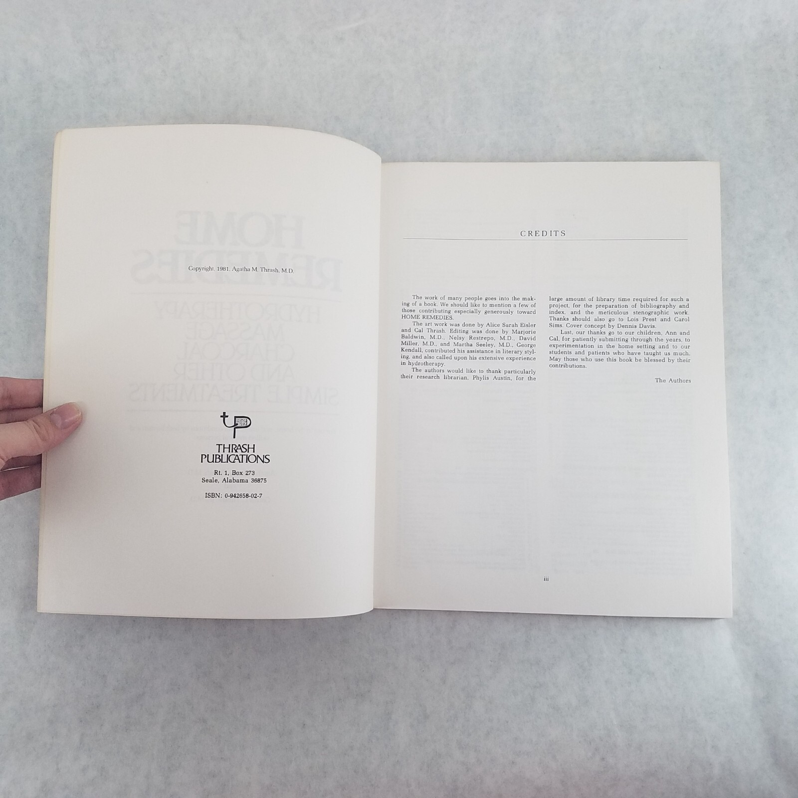 Home Remedies Hydrotherapy Massage Charcoal Other Treatments Agatha Thrash 1981