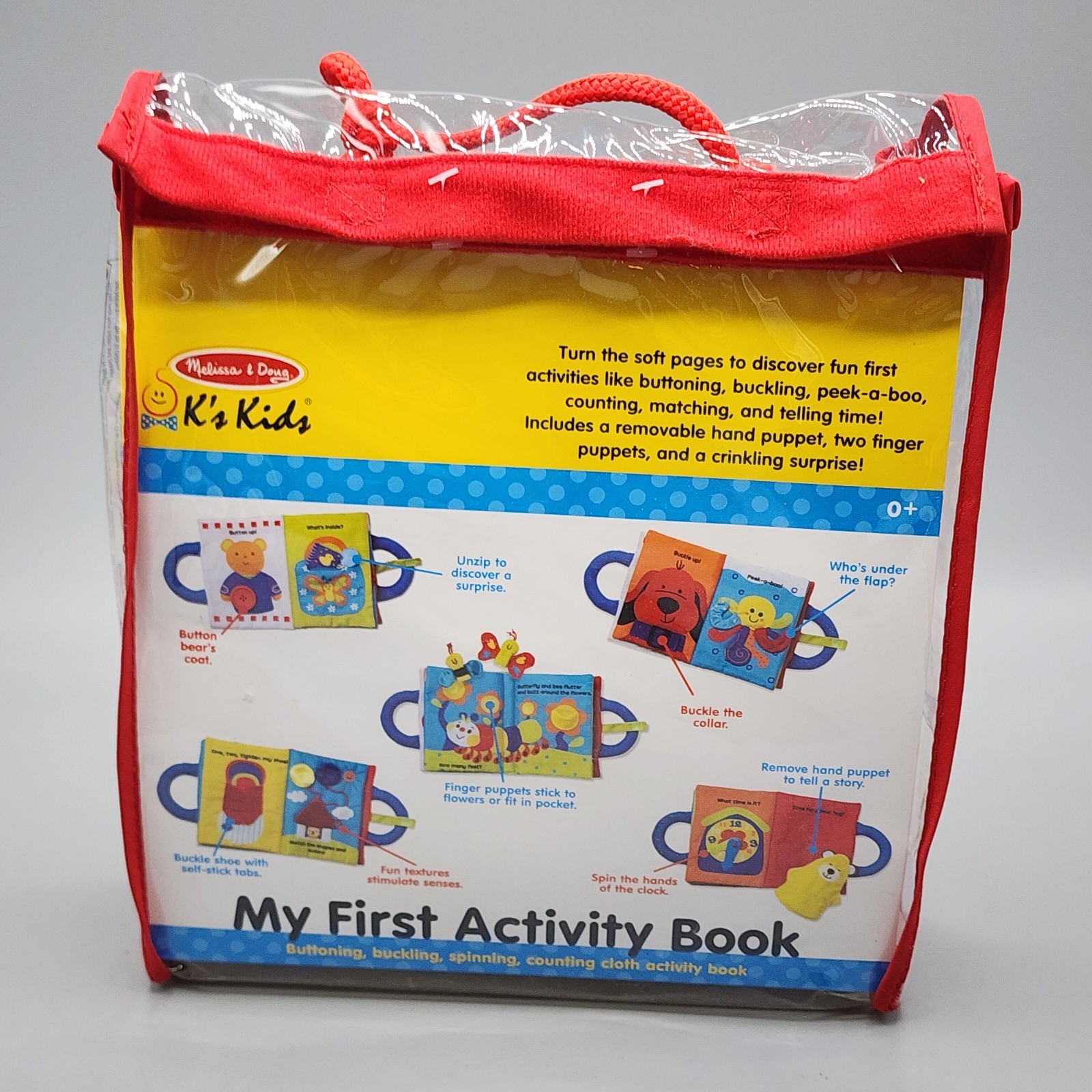 Melissa & Doug K’s Kids MY FIRST ACTIVITY BOOK For Early Learners Ages 0-2 – NEW
