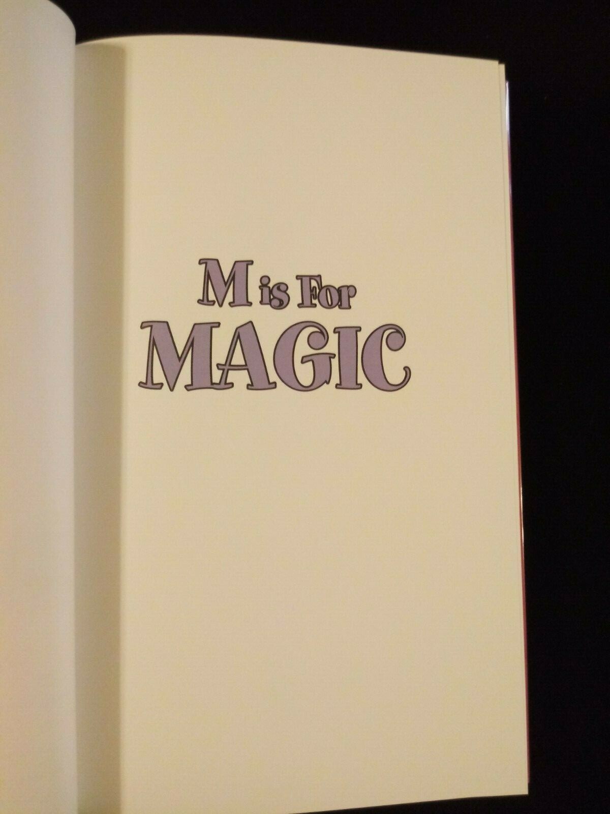 M is for Magic Neil Gaiman Gahan Wilson HCDJ Signed Limited Subterranean Press