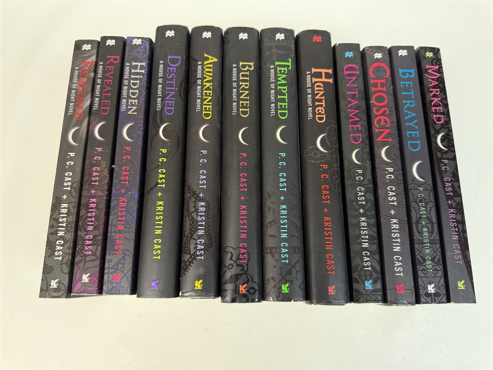 P C & Kristin Cast Complete Lot All 12 House of Night Novels