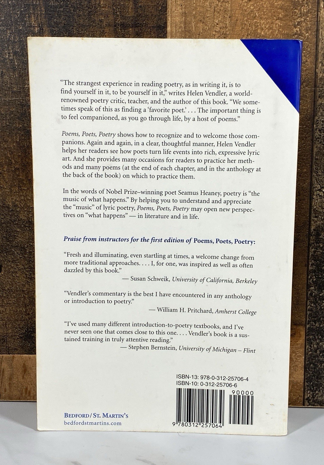 Poems Poets Poetry Helen Vendler 2nd Edition Paperback Anthology