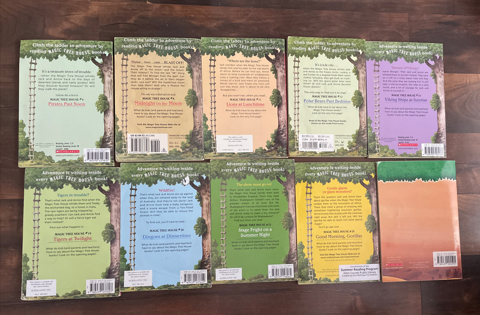 Magic Tree House .: Good Morning, Gorillas by Mary Pope Osborne Lot Of 10 Books
