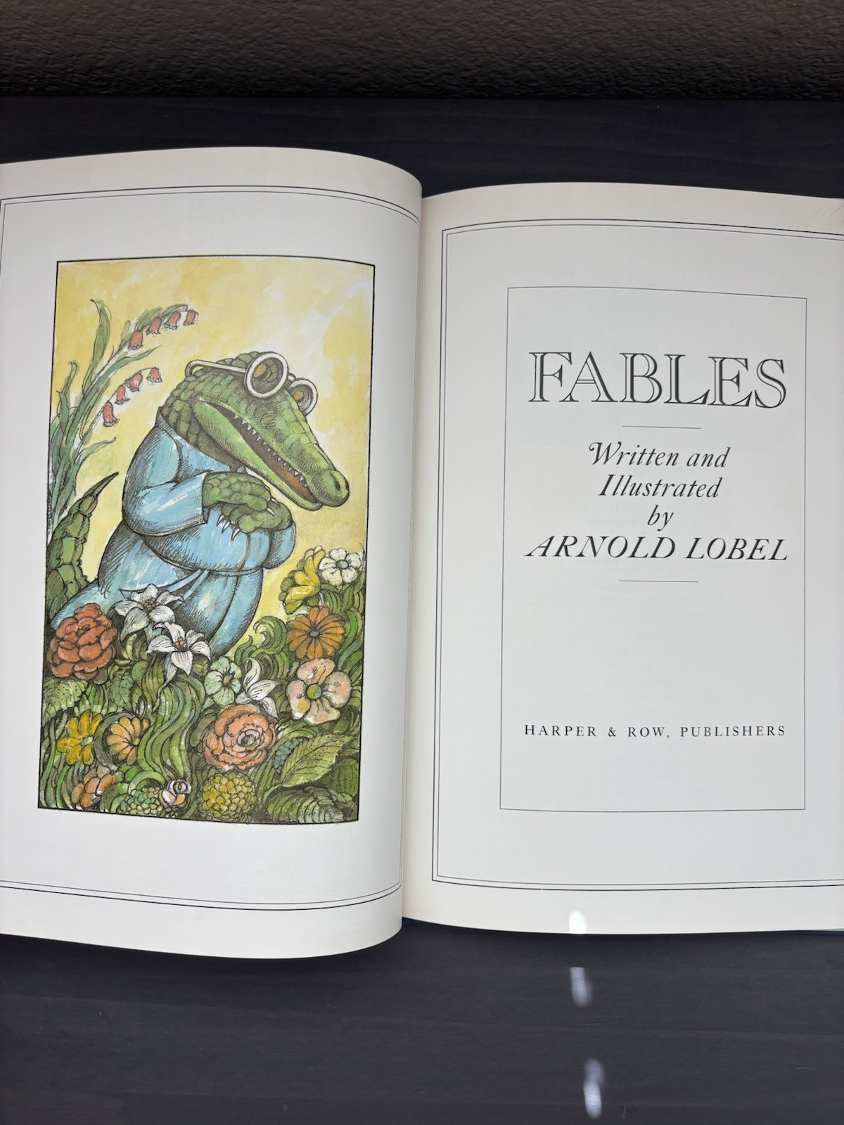 Fables by Arnold Lobel (Hardcover, Harper & Row, 1980, True 1st DJ