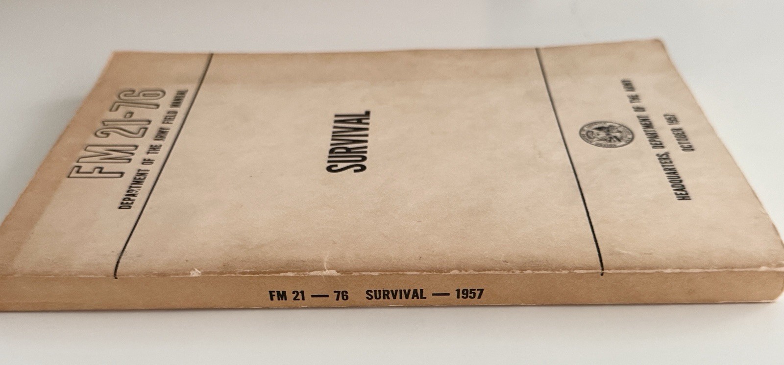 SURVIVAL HANDBOOK-TM 21-76 FIELD MANUAL Orig. 1957-ILLUS SUPERB SURVIVAL COURSE