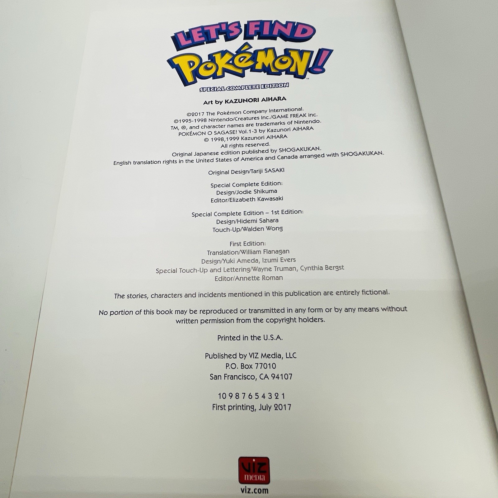 Let’s Find Pokemon! Special Complete Edition 2017 First Edition Hardcover – NEW