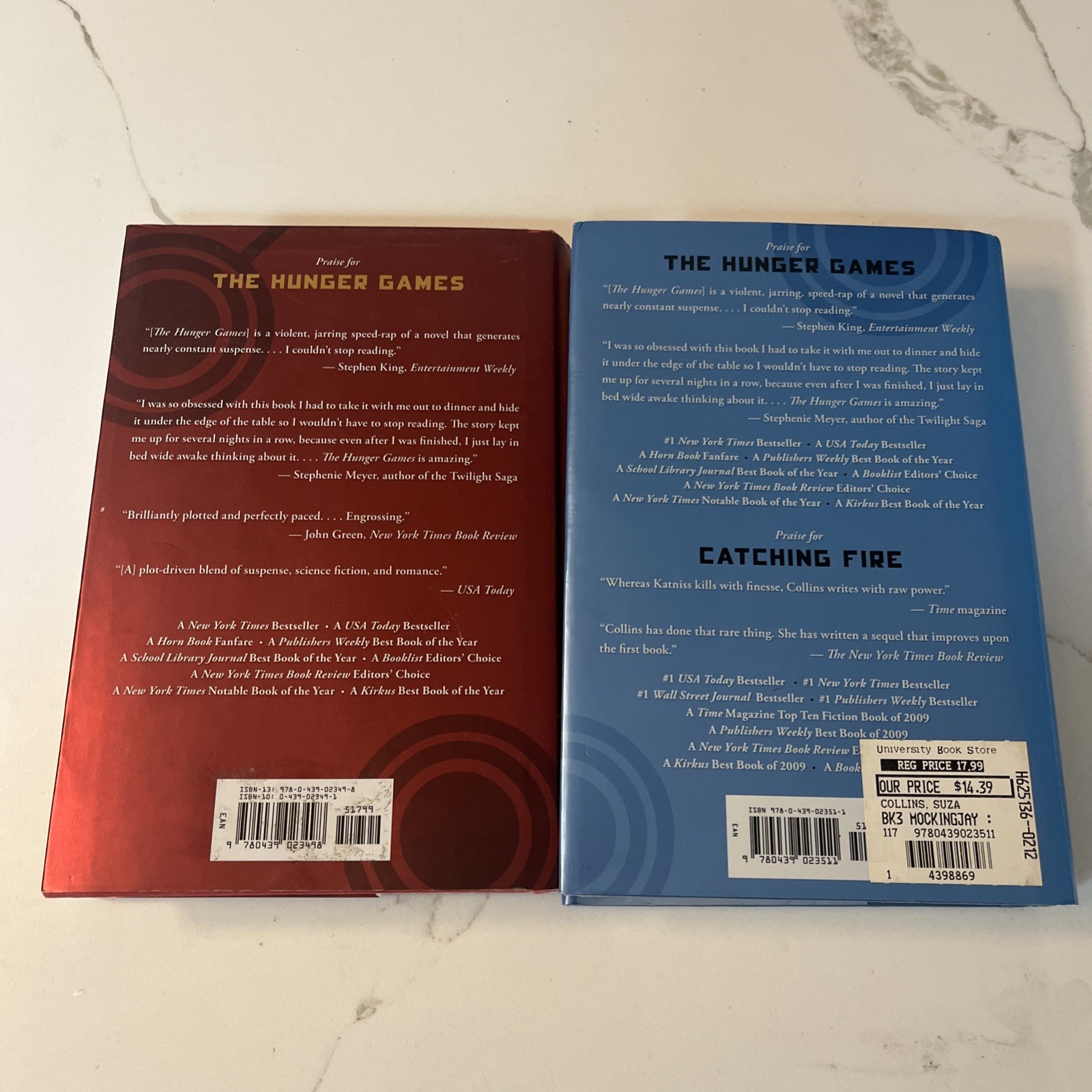 The Hunger Games Catching Fire Mockingjay Suzanne Collins HC Scholastic Press