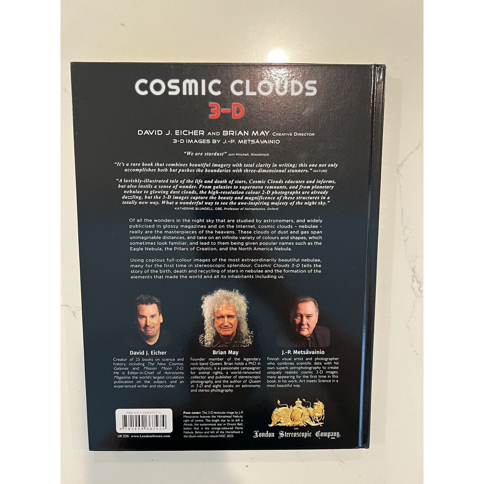 COSMIC CLOUDS 3-D Where Stars Are Born with SIGNED Bookplate by Brian May
