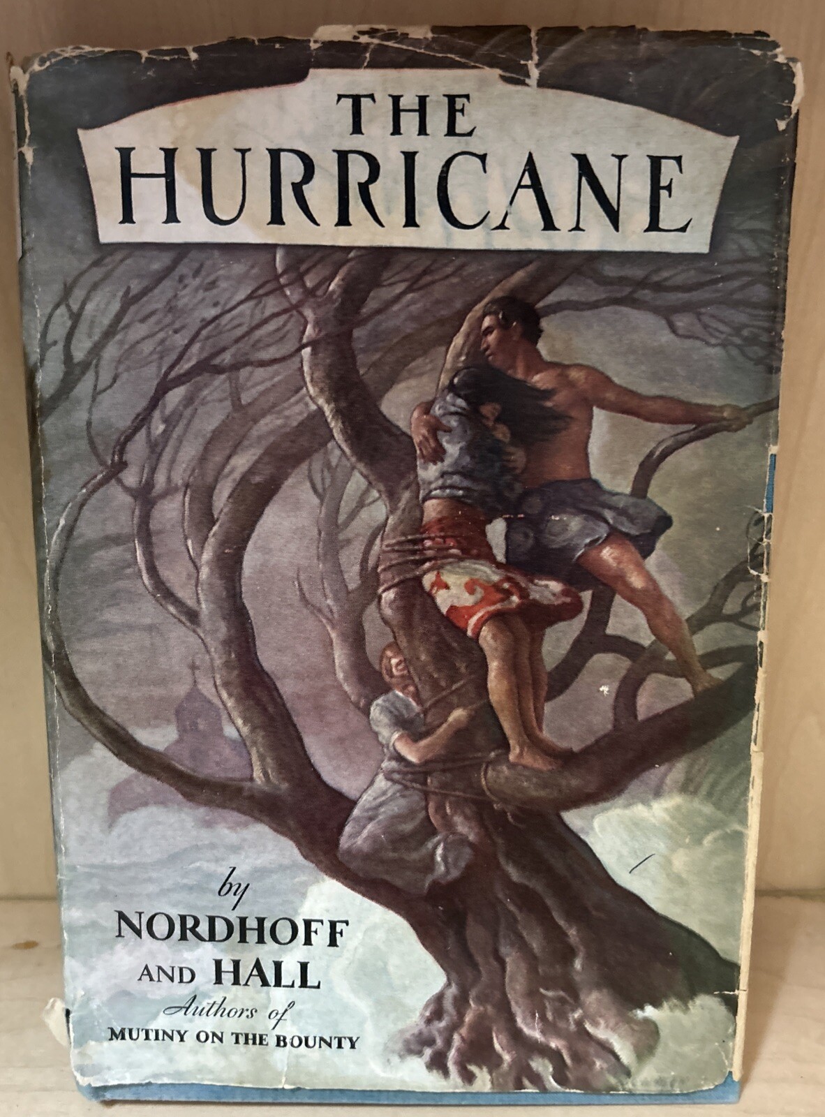 Vintage The Hurricane Charles Nordhoff James Norman Hall 1936 HCDJ Little Brown