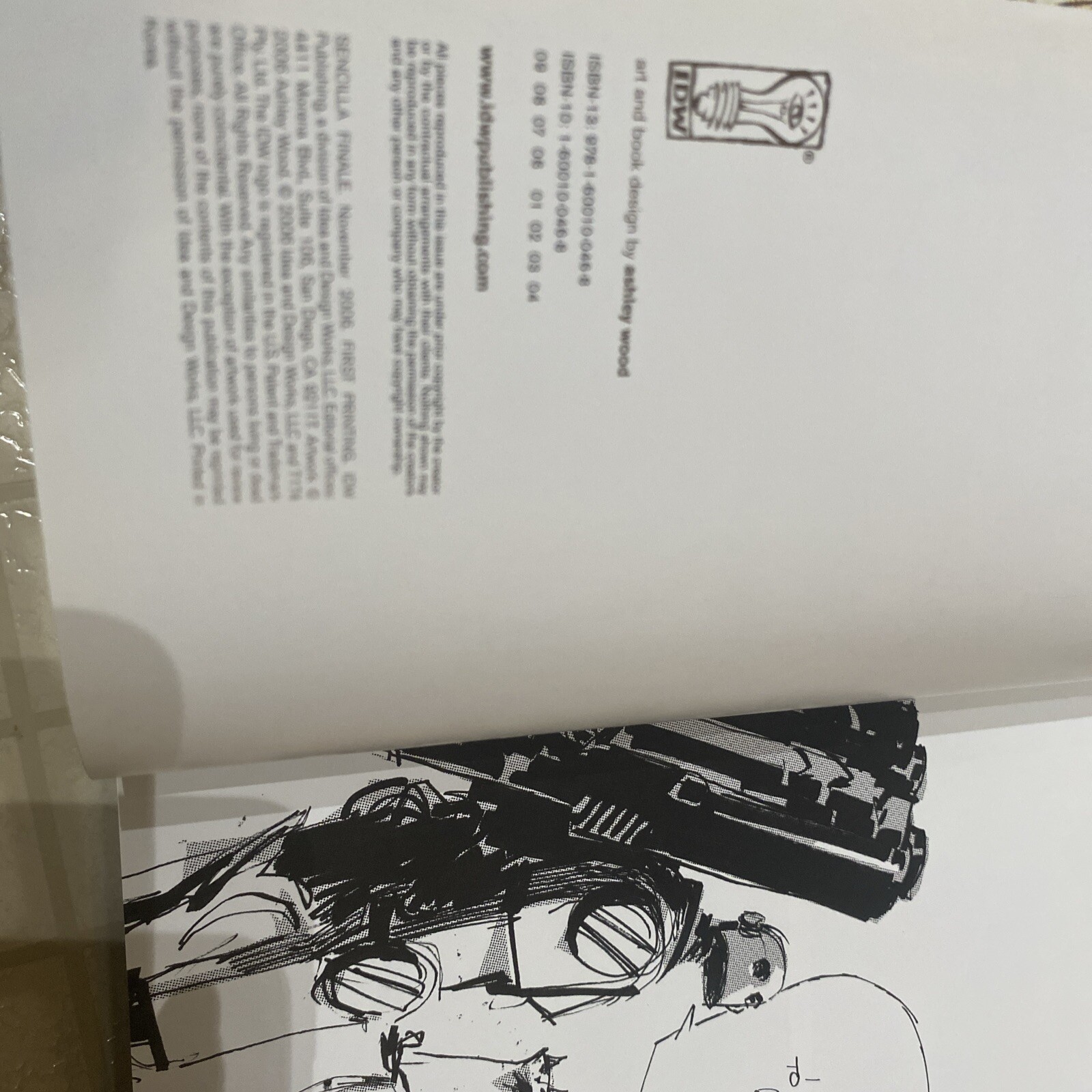 SENCILLA FINALE – First Print TPB – ASHLEY WOOD – Artworks 2000-2006 – IDW