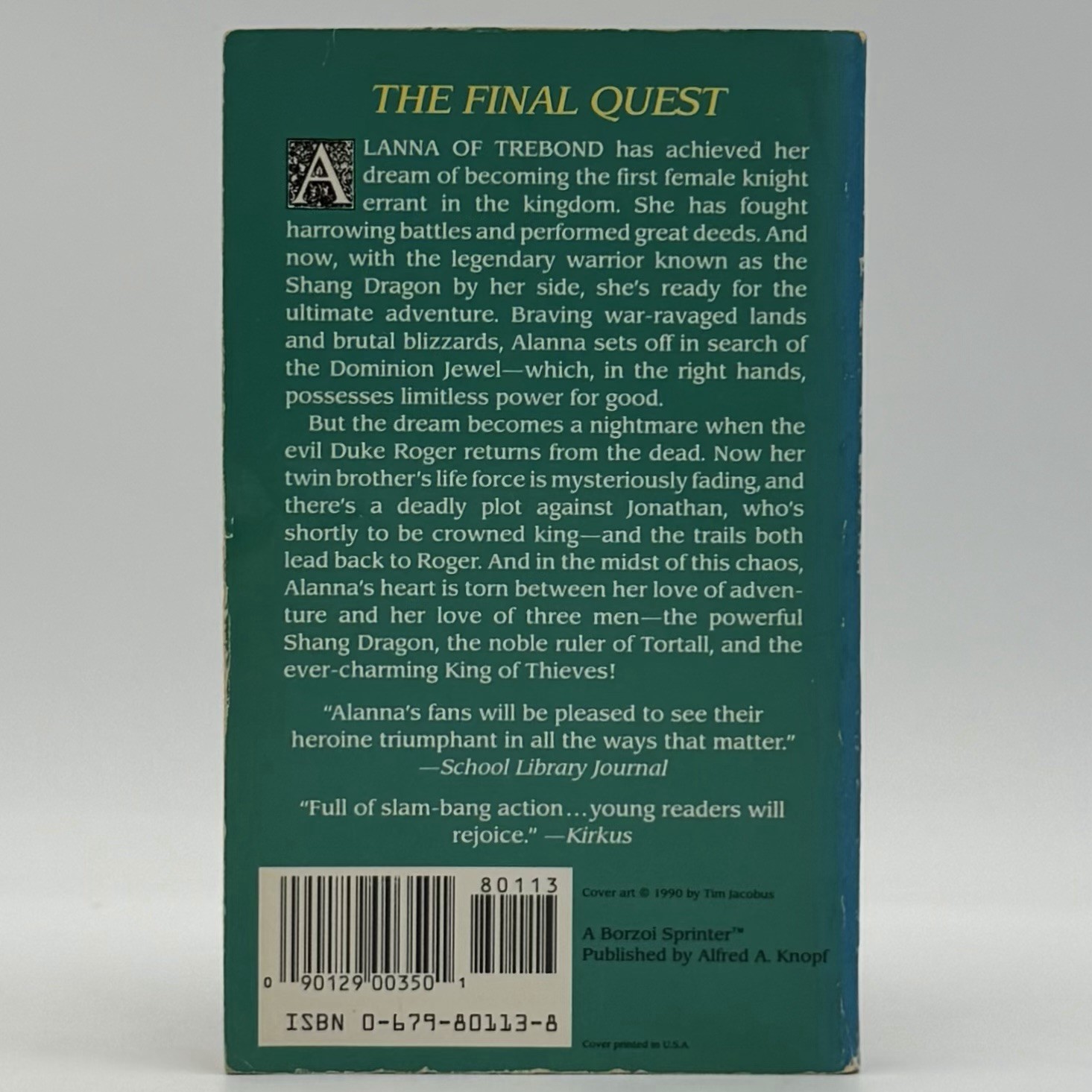 Song of the Lioness 1-4 – Tamora Pierce (mmpb set, 1st prints) Borzoi, 1989-1990