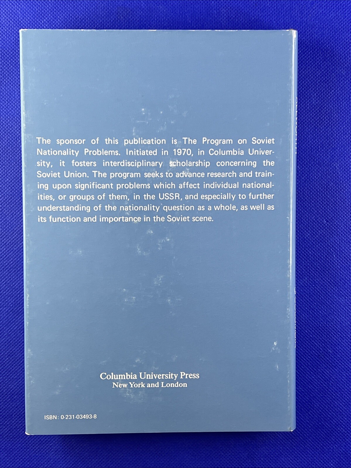 SOVIET NATIONALITY PROBLEMS By Edward Allworth & Alexandre Bennigsen – Hardcover