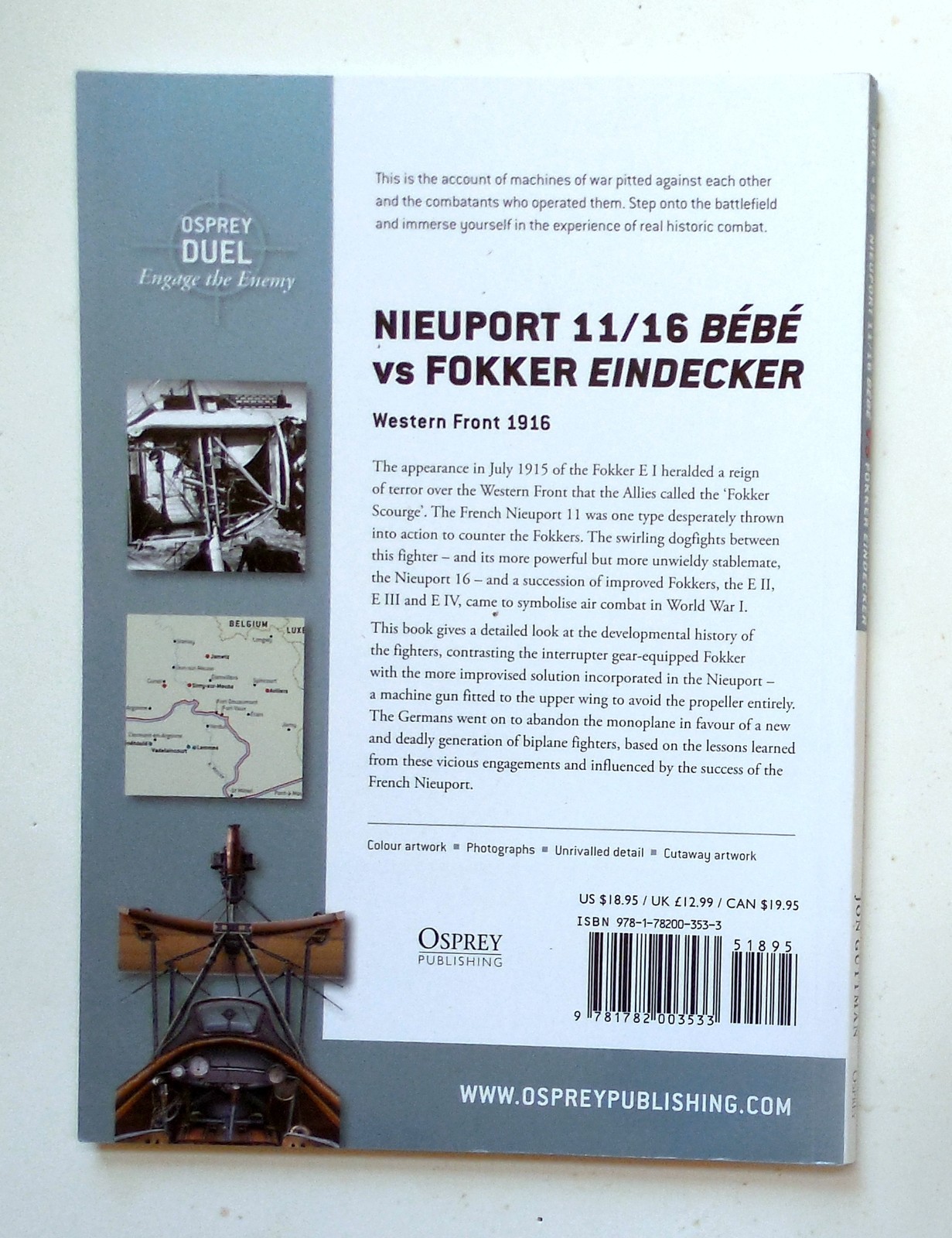 Osprey Duel Series “Nieuport 11/16 vs. Fokker Eindecker – 1916” Book No. 59