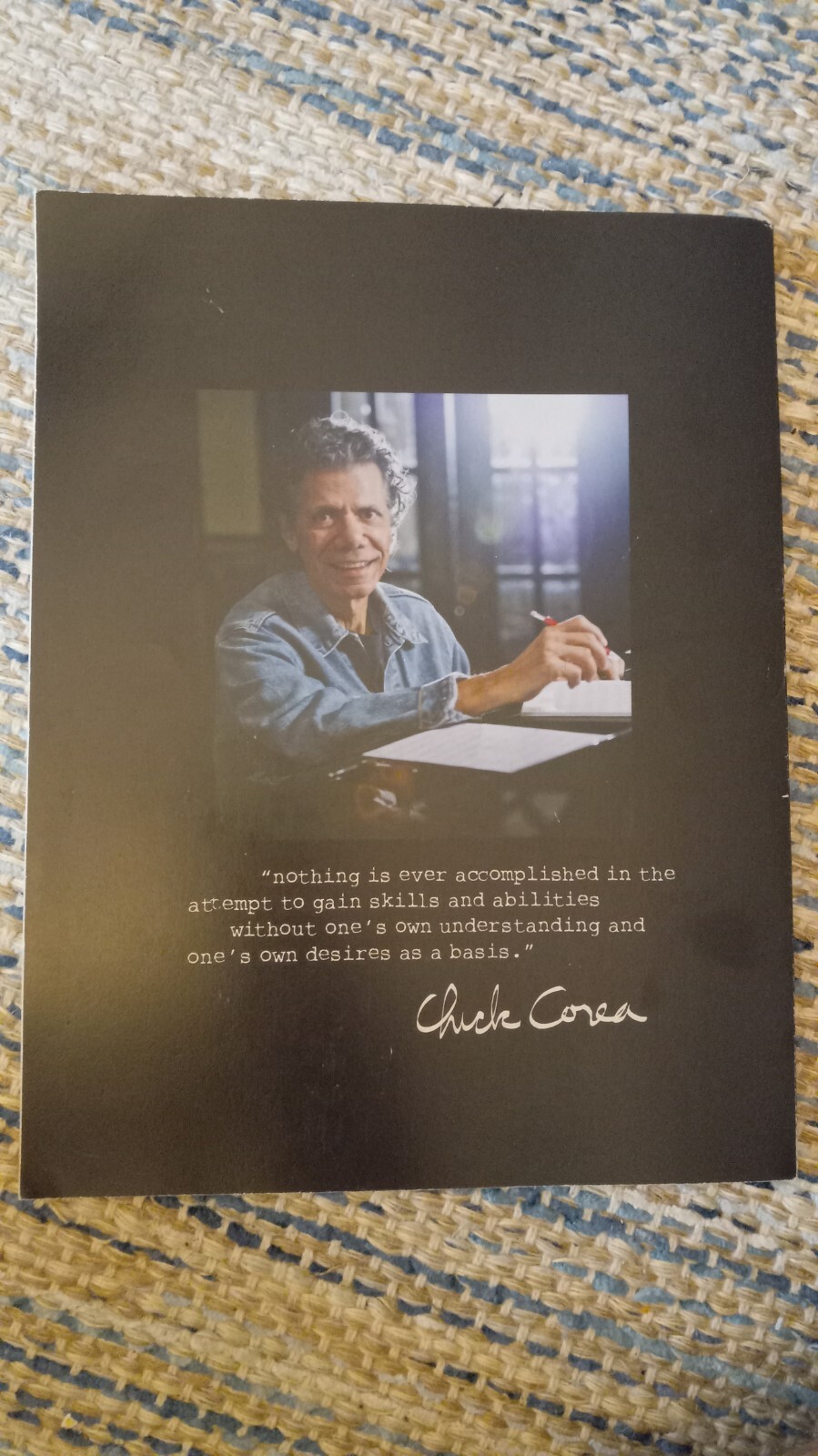 ((Autographed)) Chick Corea A Work In Progress Book, Volume 1, Revised