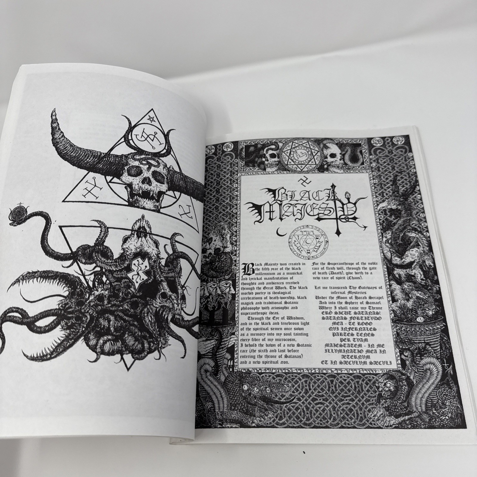 VATRA I SUMPOR Black War Death Metal Occult Satanic Art Zine Book Proclamation