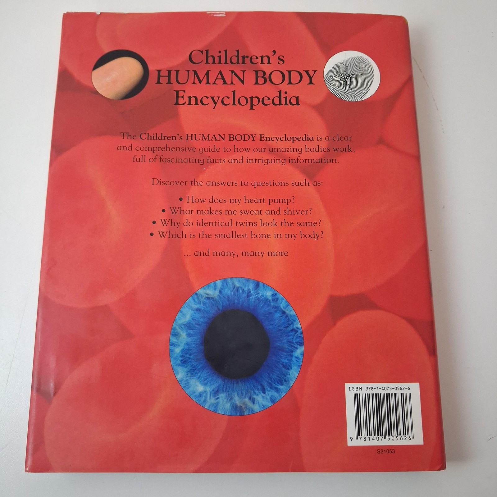 Children’s Human Body Encyclopedia Steve Parker Kids Science Book Hardcover