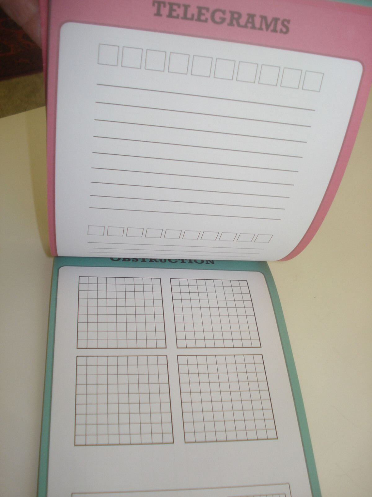 Travel Time Game Pad – 45 Pages, 4 Games – Solo or with a companion