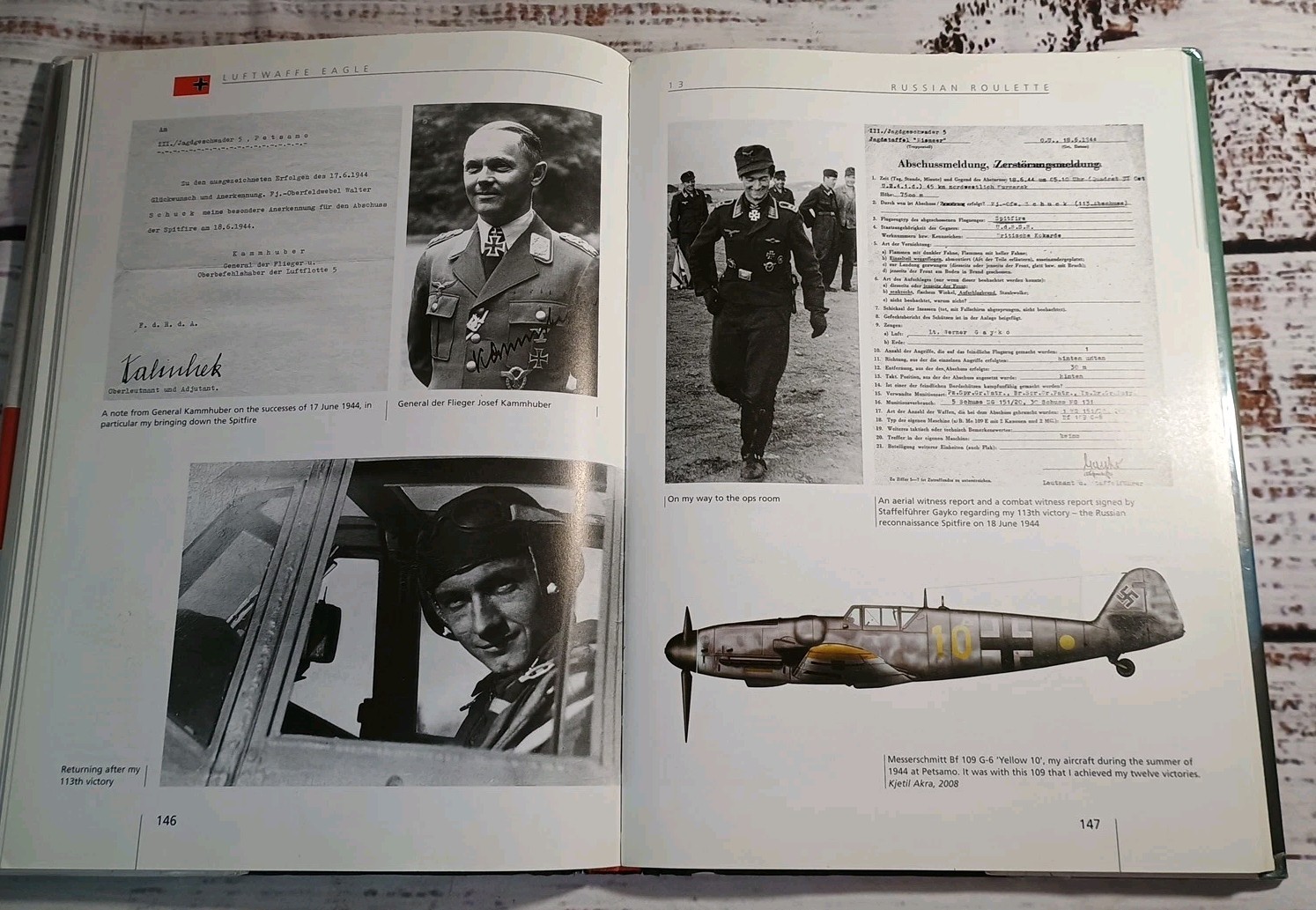 Luftwaffe Eagle Walter Schuck Me109 to Me262 Aviation Memoir EX LIBRARY GOOD