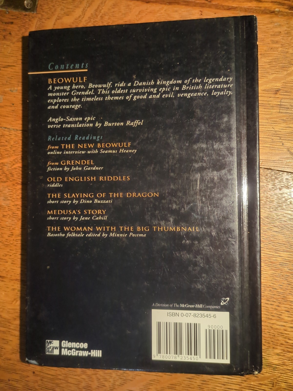 BEOWULF AND RELATED READINGS By Glencoe Hardcover