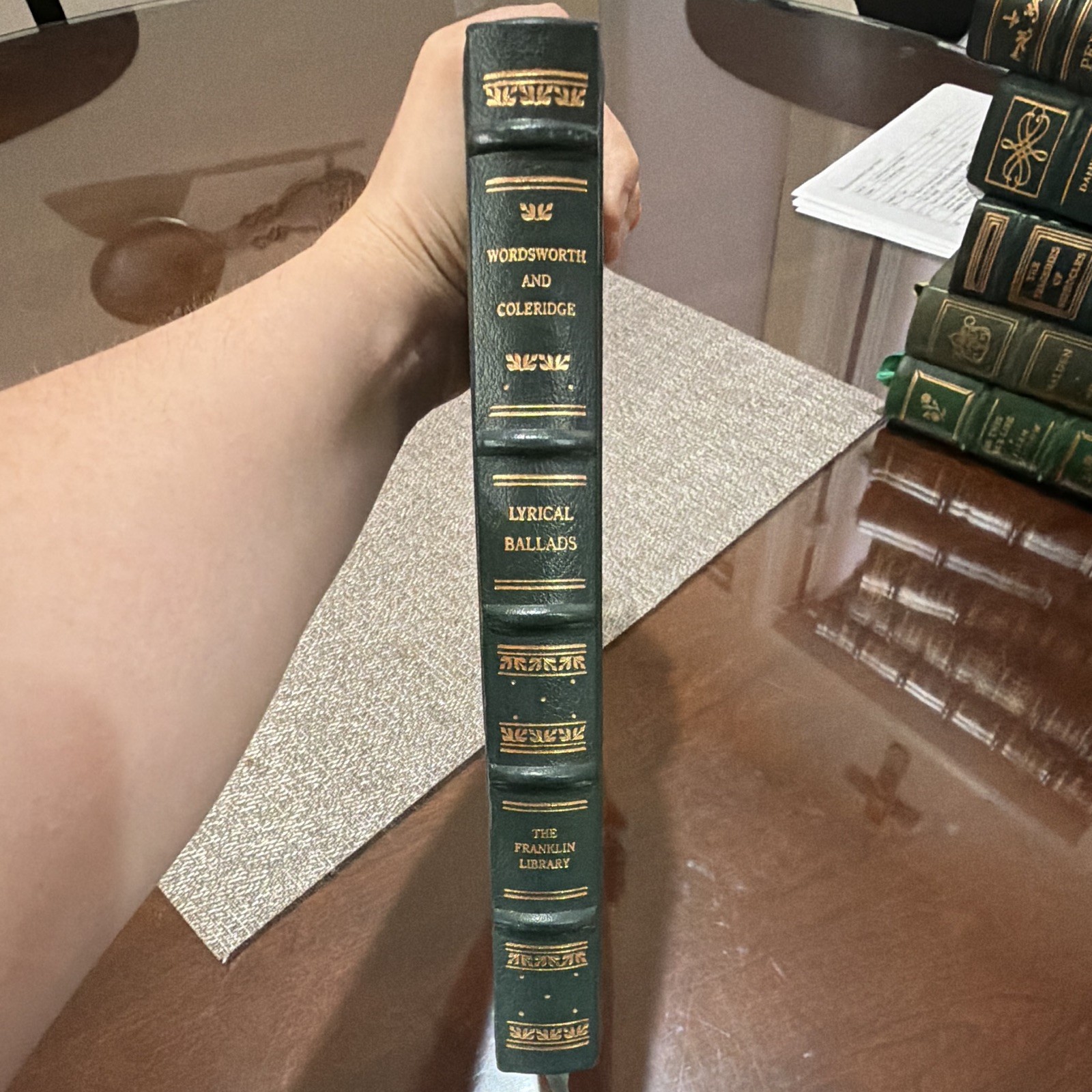 Wordsworth & Coleridge Lyrical Ballads Franklin Library Leather Bound HC Poetry