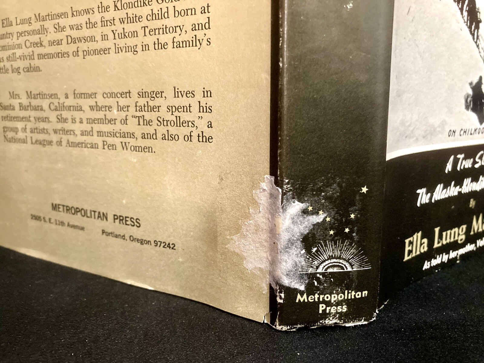 Trail to North Star Gold, 1969 Ella Martinsen. First Edition Stated. Excellent!
