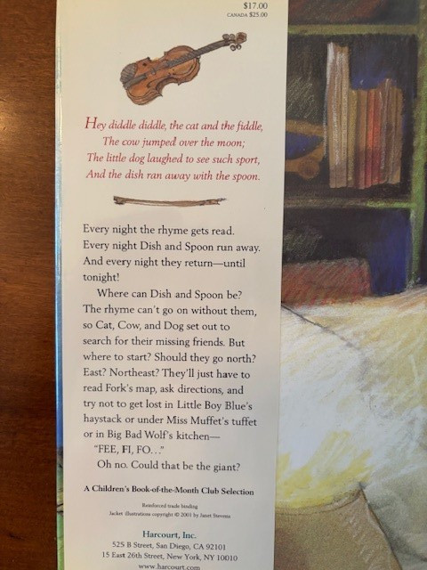 Janet Stevens & Susan Crummel. And the Dish Ran Away with the Spoon. [SIGNED]