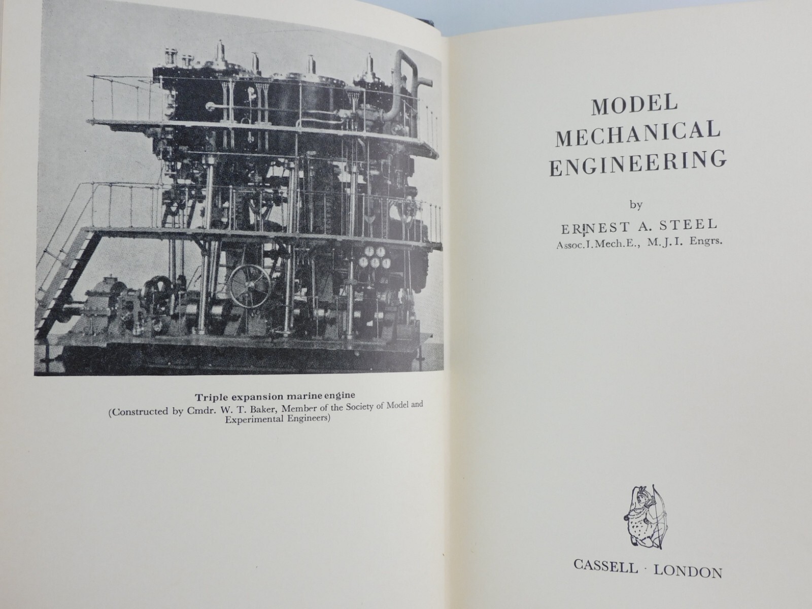 Model Mechanical Engineering by Ernest Steel Pub In Britain HC DJ Illus 1964