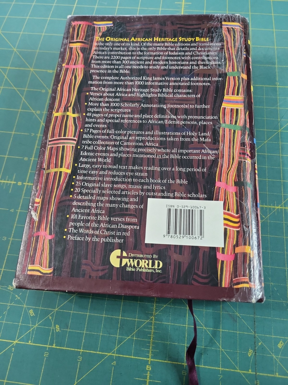 Original African Heritage Study Bible – 1993 1998 KJV Hardcover – Winston World