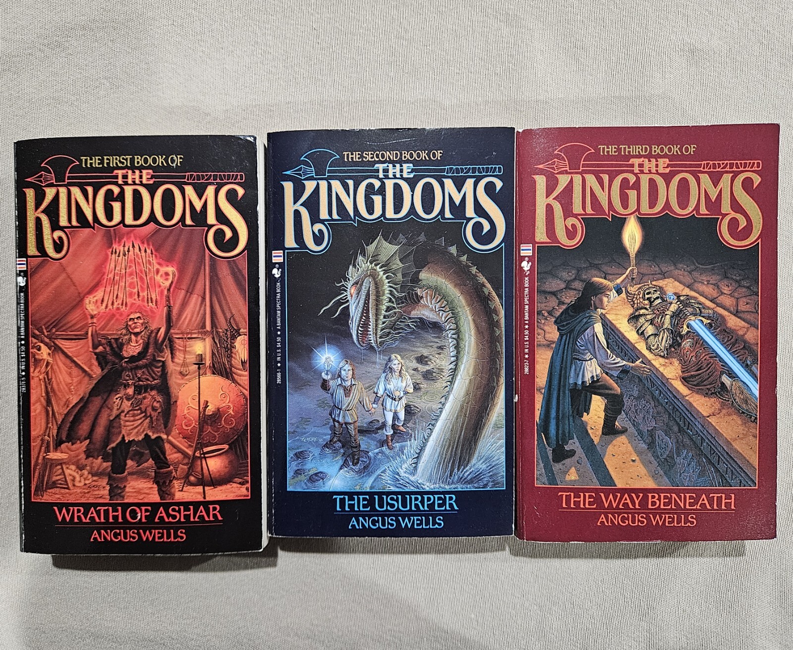 The Kingdoms Trilogy Set Book 1-3 Paperback Angus Wells Fantasy First Edition