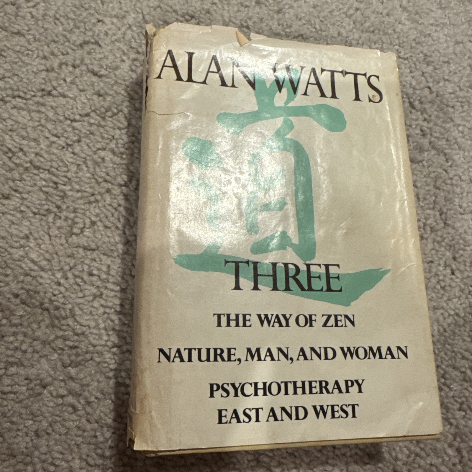 Alan Watts, Three. First Edition Hardcover.