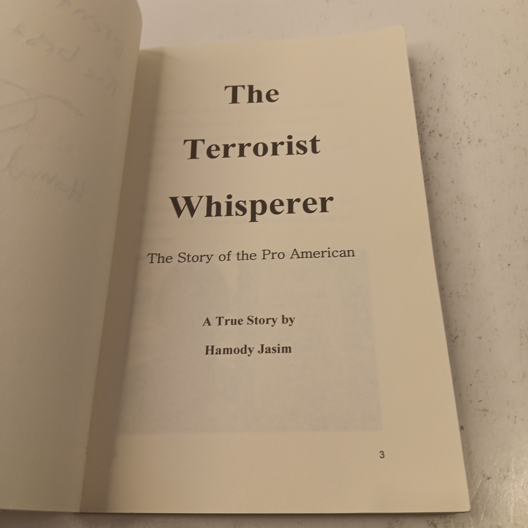 The Terrorist Whisperer by Hamdoy Jasim TPB (2015) SIGNED