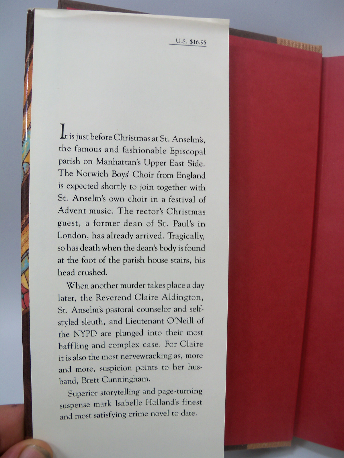 A Fatal Advent by Isabelle Holland Signed 1st Edition (1989, Hardcover)