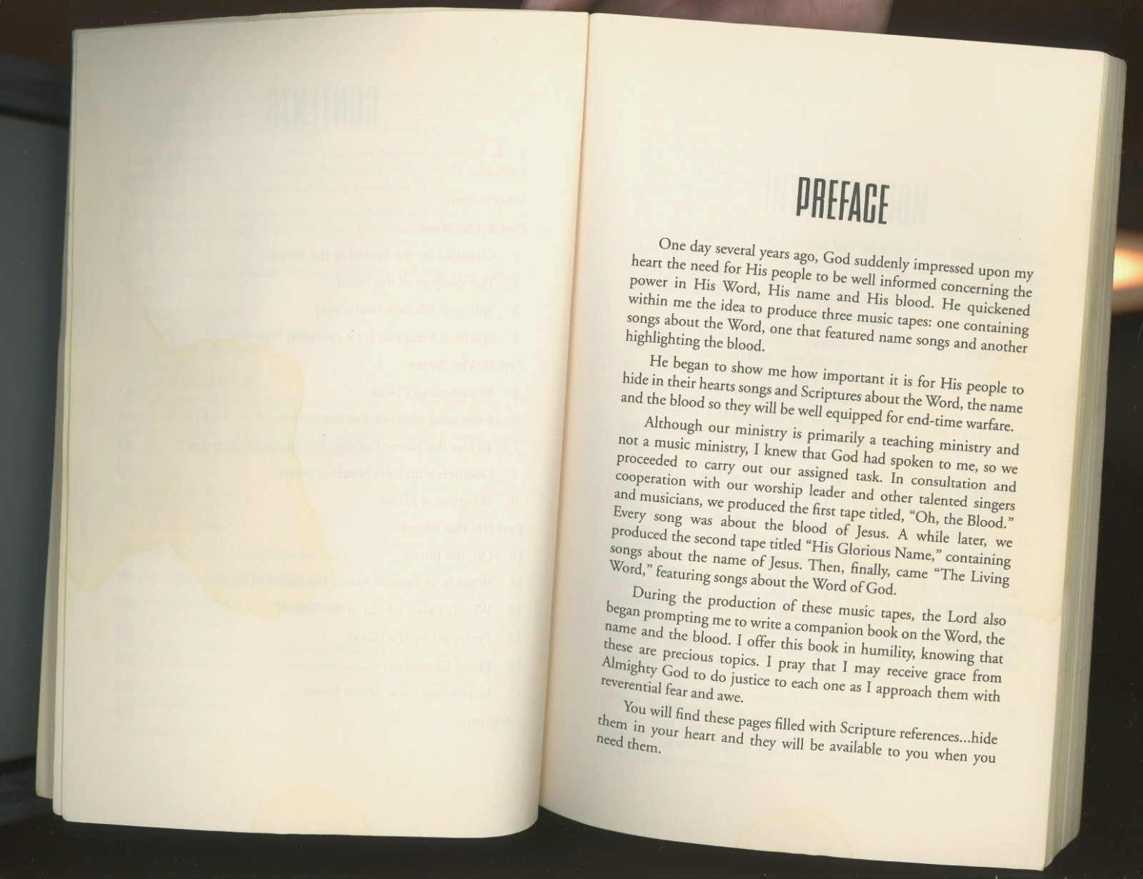 The word, The Name, The Blood Joyce Meyer 140 pages paperback book 15 chapters