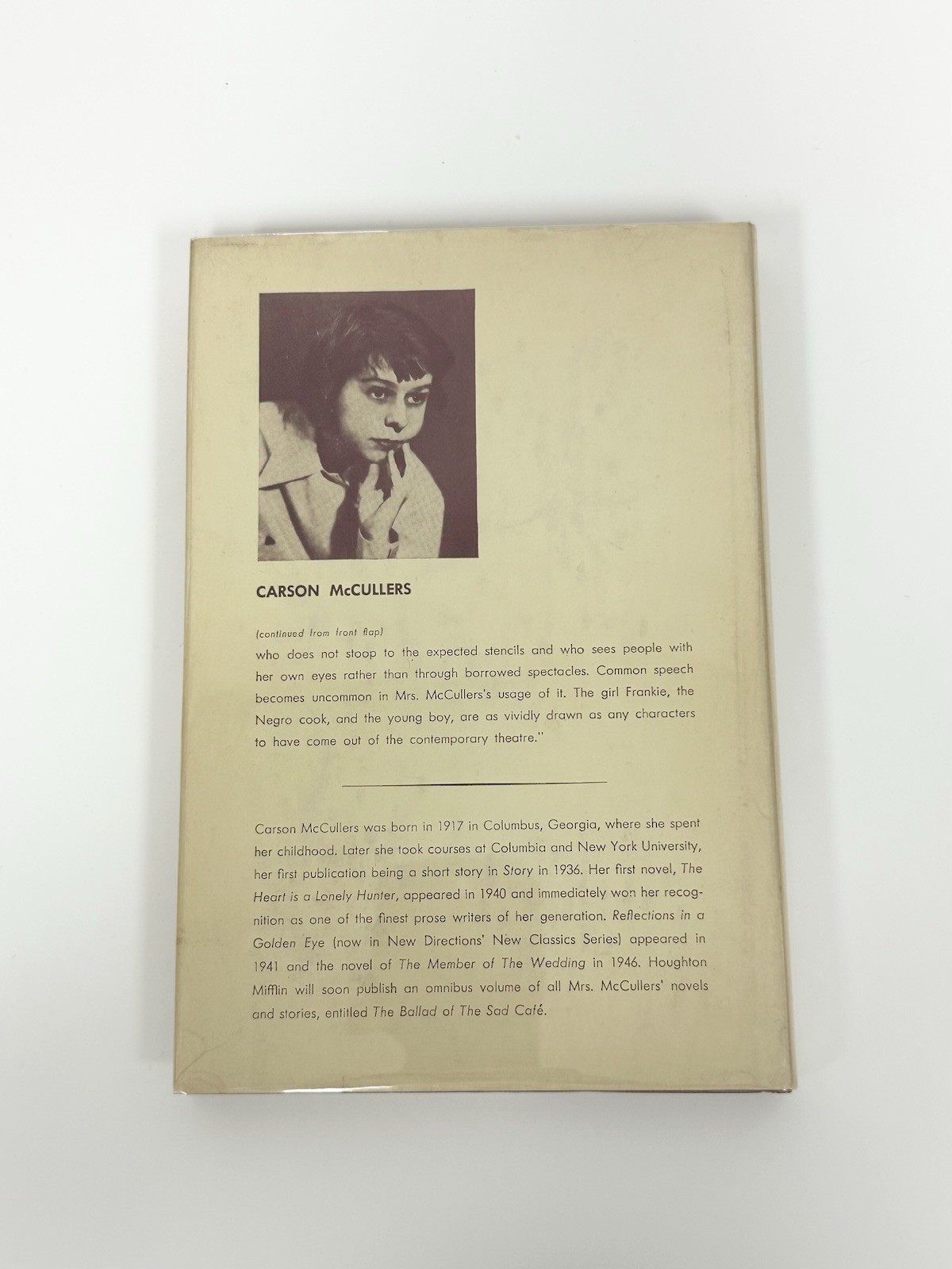 The Member of the Wedding Carson McCullers, 1st First Edtion 1951 Play Book Club