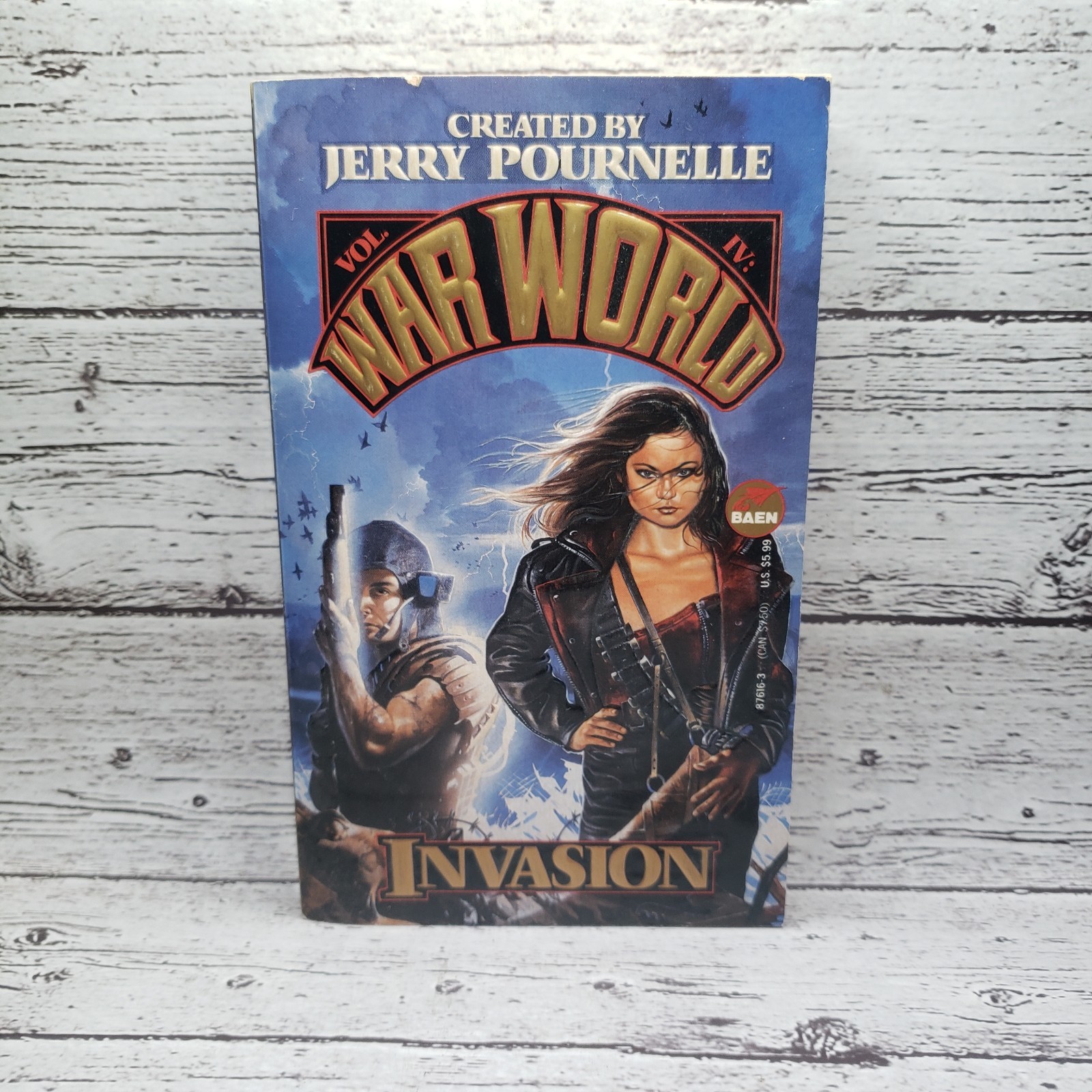 Jerry Pournelle WAR WORLD Series 6 PB Book LOT Vols 1-4, Revolt On + Blood Feud