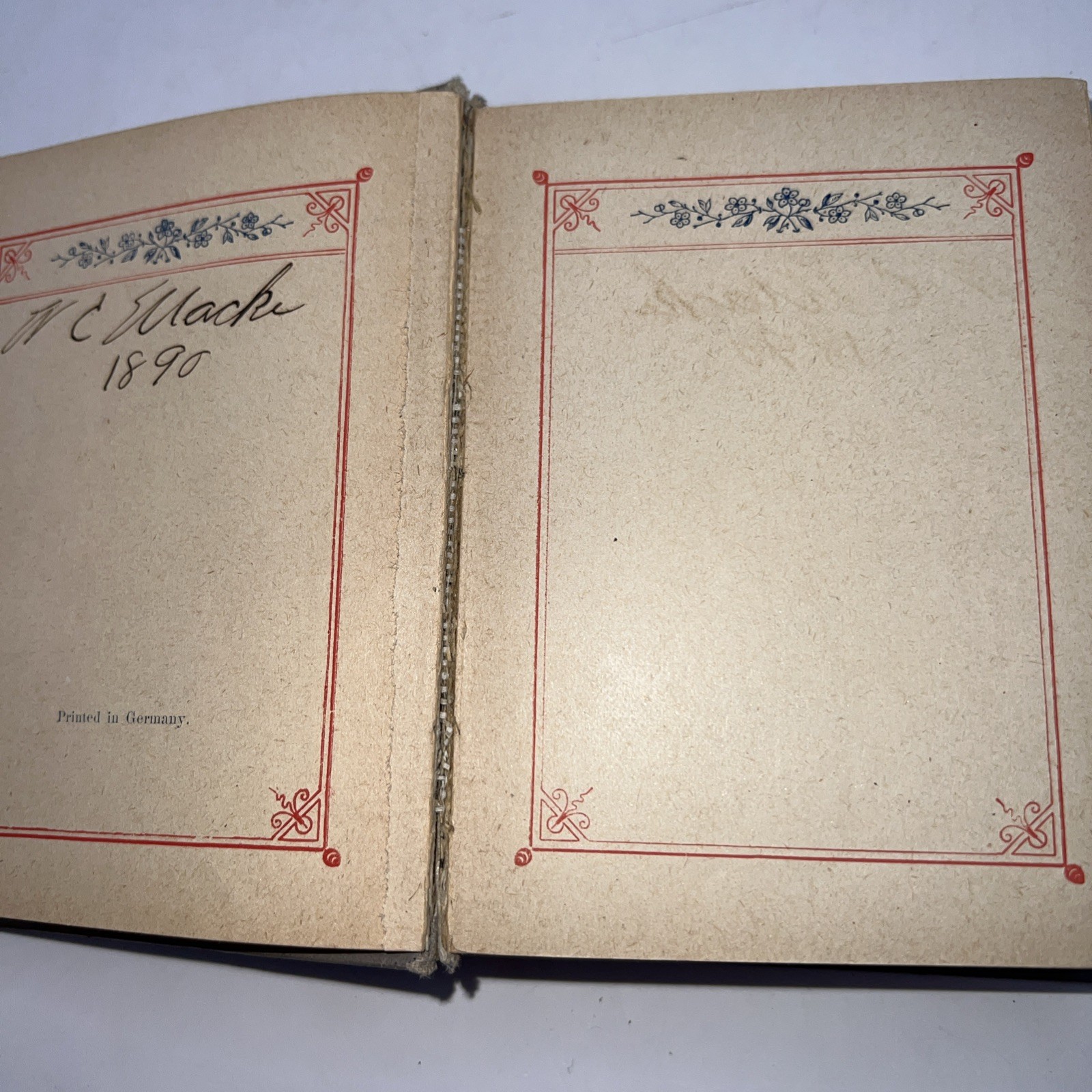 Vintage Forget Me Not German Prayer Book “Christliches Vergissmeinnicht”