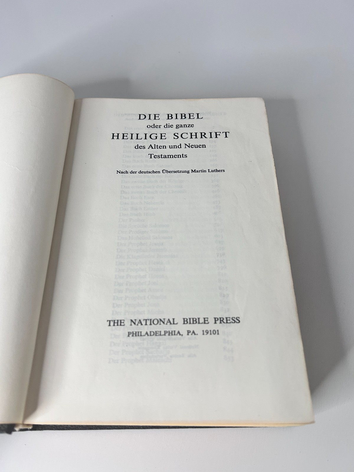 German Holy Bible – Die Heilige Schrift – Hardcover