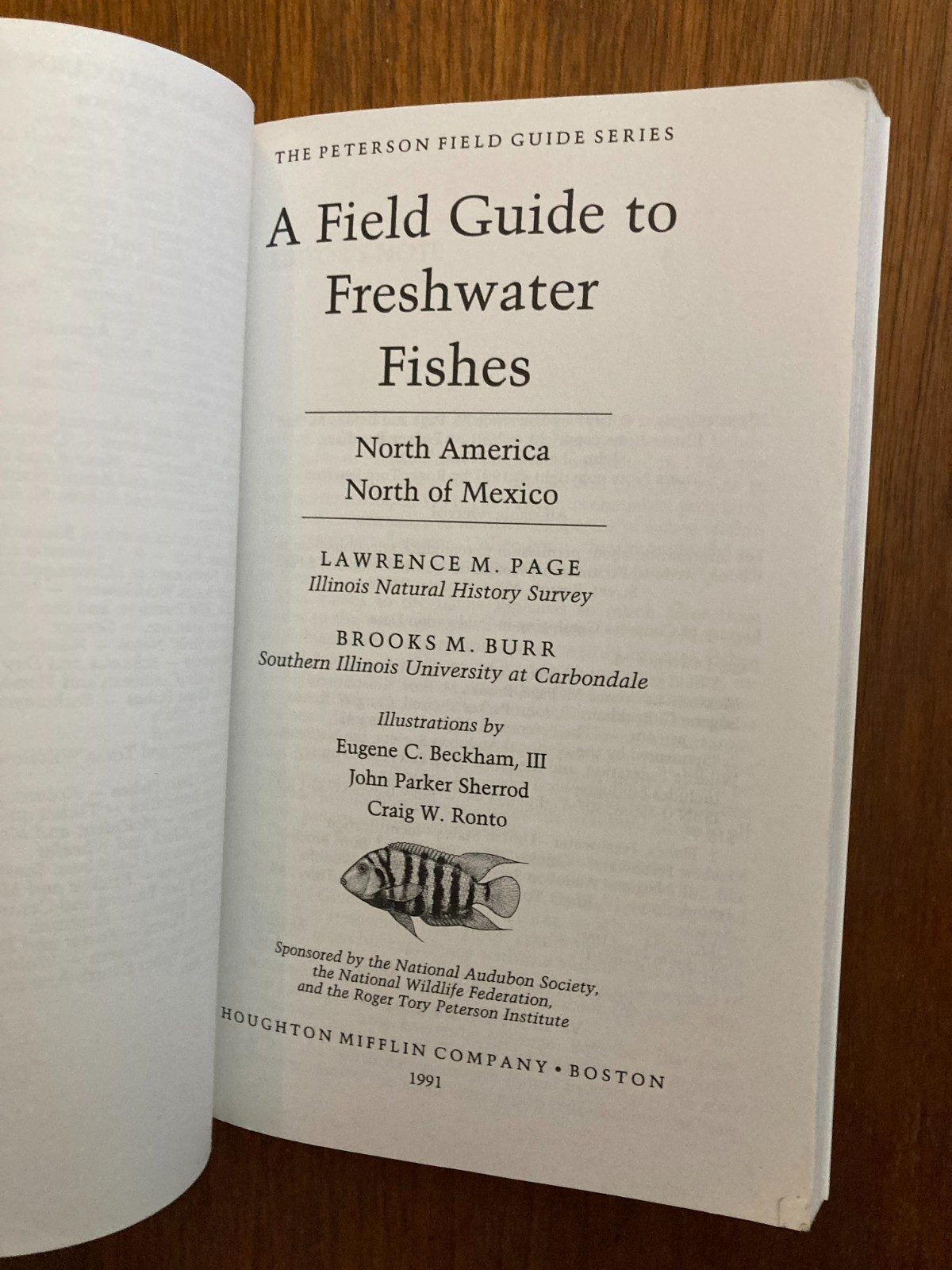 Peterson Field Guides Guide Freshwater Fishes Lawrence M. Page Brooks M. Burr 91