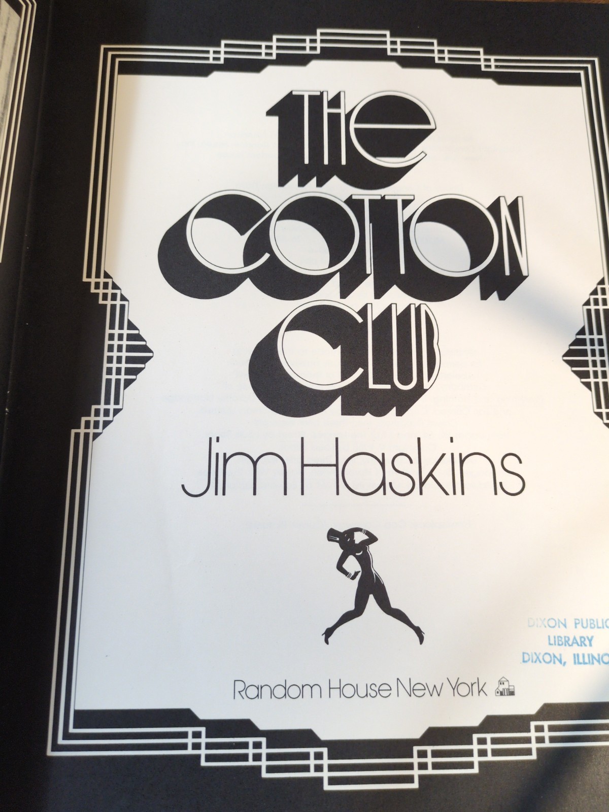 The Cotton Club by Jim Haskins 1977 First Edition Very Good
