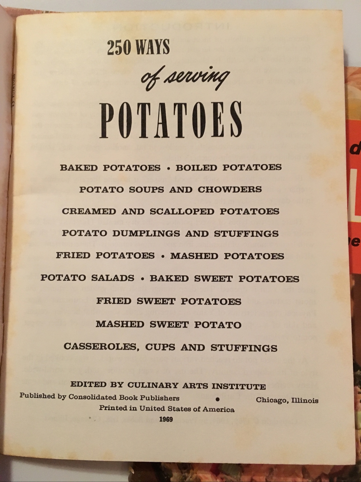 Culinary Art Institute 1969 Lot of 4 Recipe Booklets Dessert Salad Supper Potato