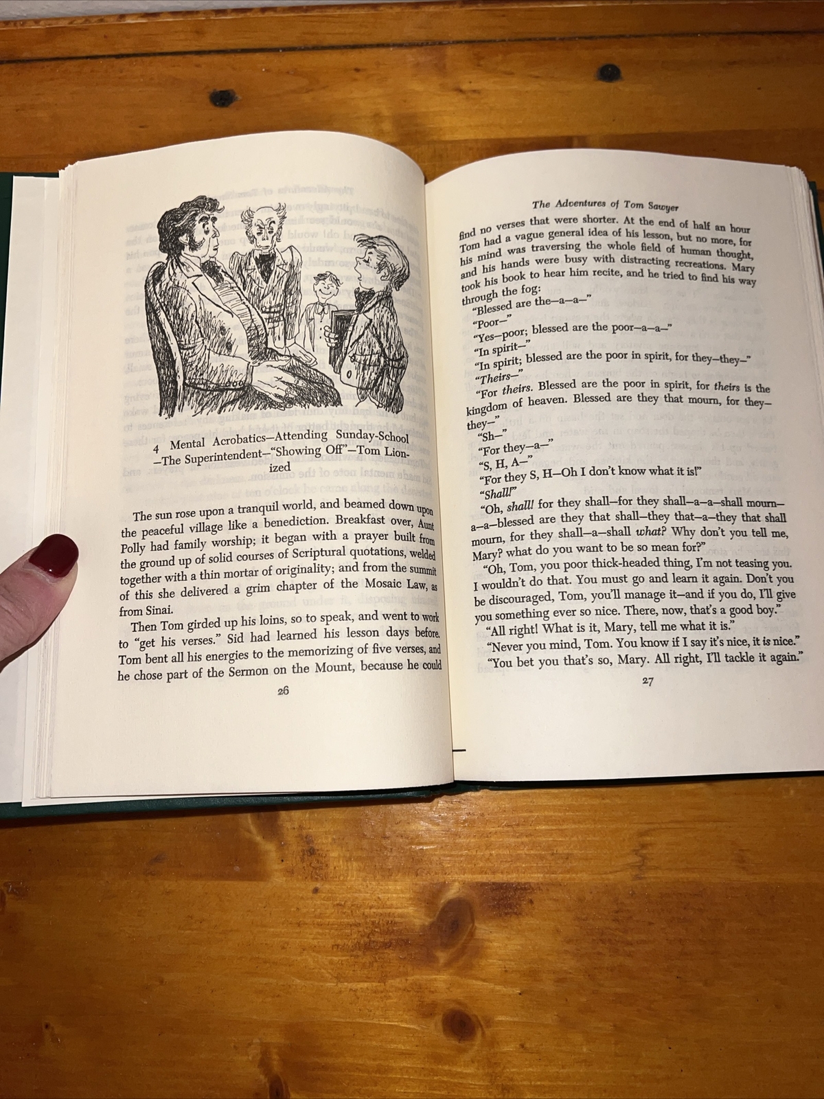 The Adventures of Tom Sawyer – Twain – Junior Deluxe Edition Good HC Dust Jacket