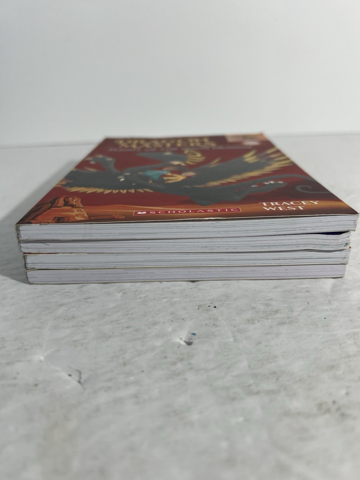 LOT OF 4 BRANCHES BOOKS DRAGON MASTERS 1-3 & 6 Tracy West Paperback