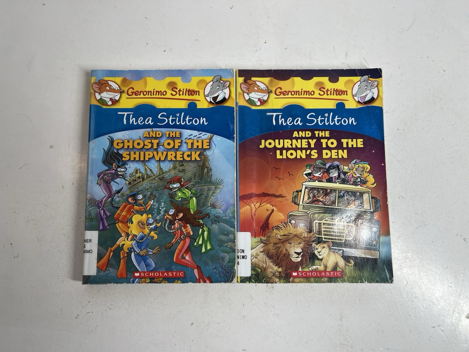 Thea Stilton Illustrated Paperback Book Lot Of 12 Scholastic Ex-Library Geronimo