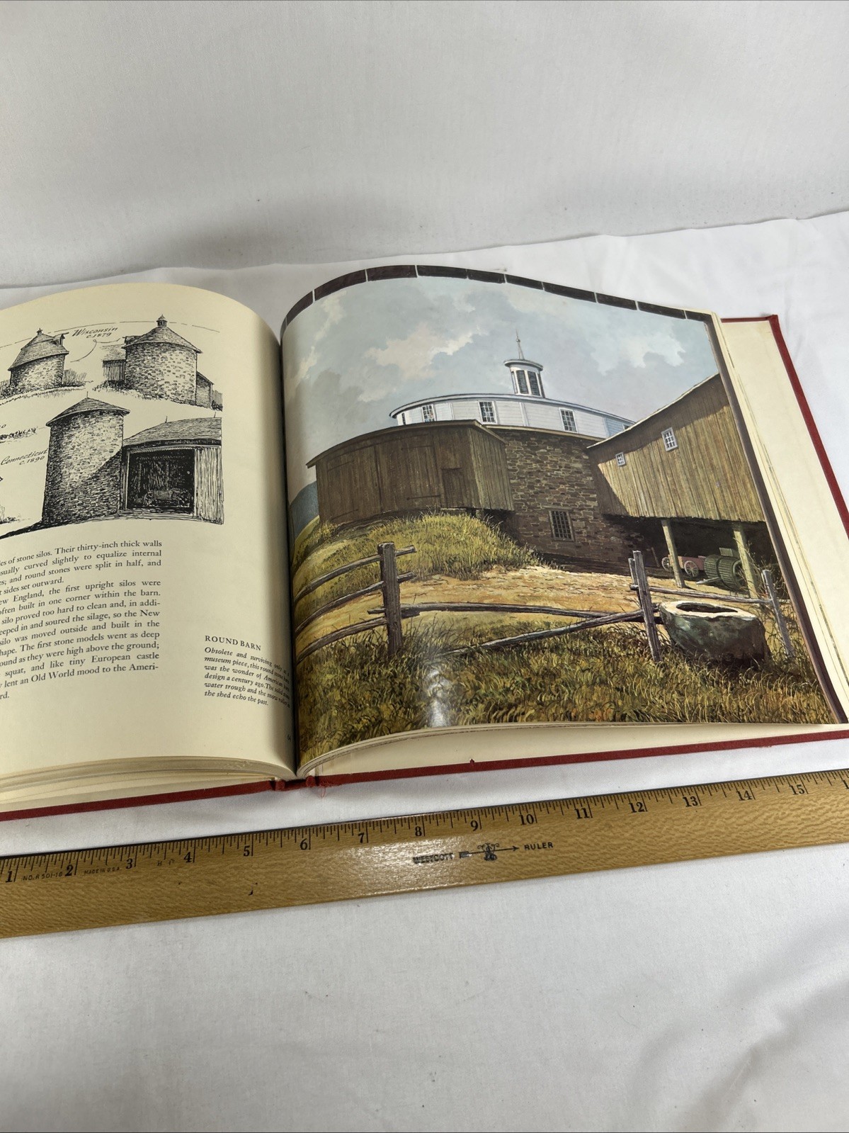 AN AGE OF BARNS BY ERIC SLOANE HARDCOVER Funk & Wagnalls Illustrated Farm Book