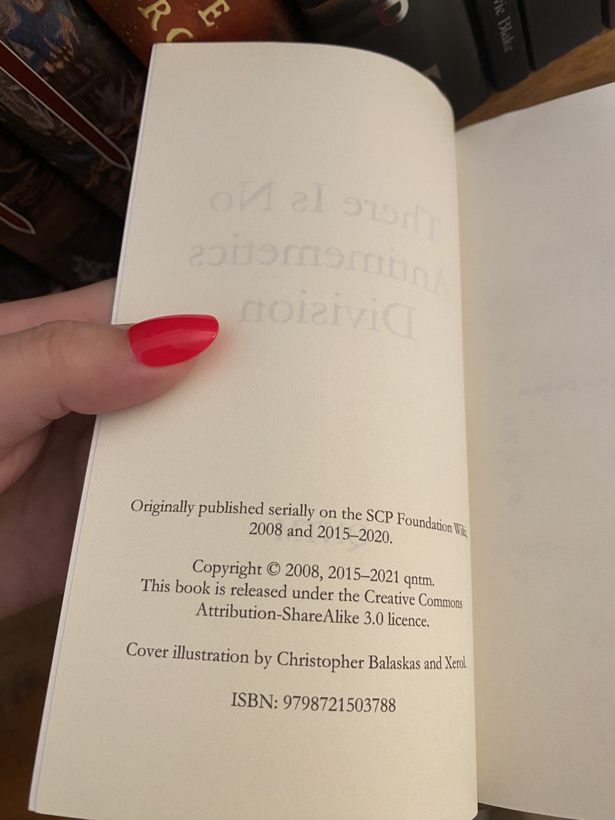 “There Is No Antimemetics Division” by qntm (Original Paperback) [OOP — Rare!]