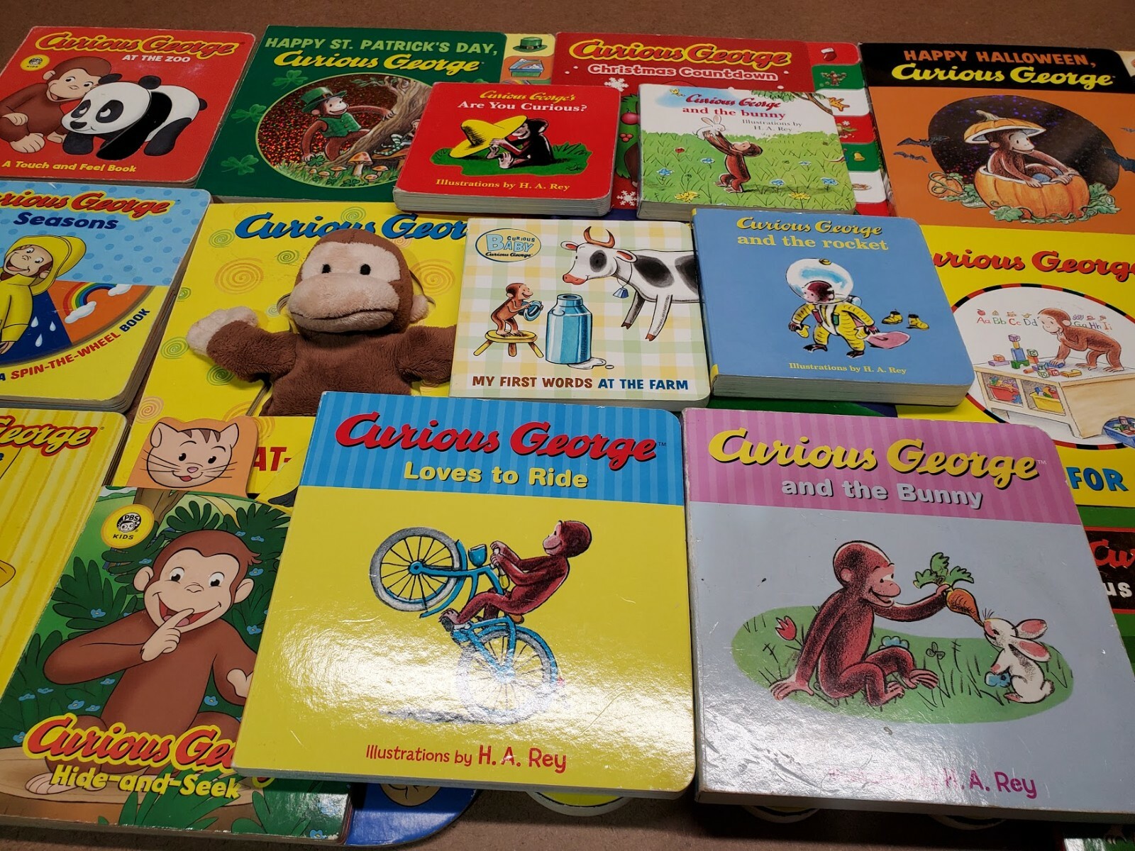 Lot of 10 CURIOUS GEORGE Board Books by Margret & H. A. Rey “Random Mix”