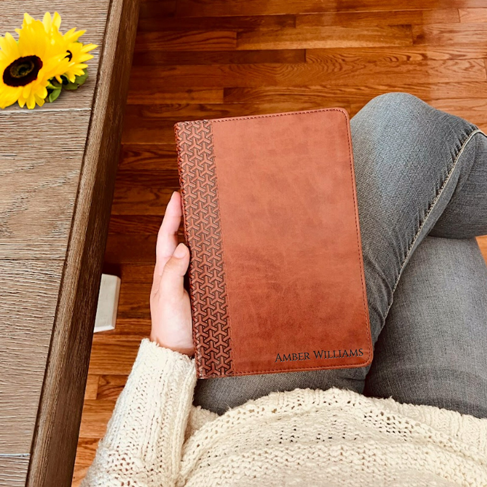 Personalized KJV Bible with Name Engraved, Custom KJV Study Bible, Baptism Gifts