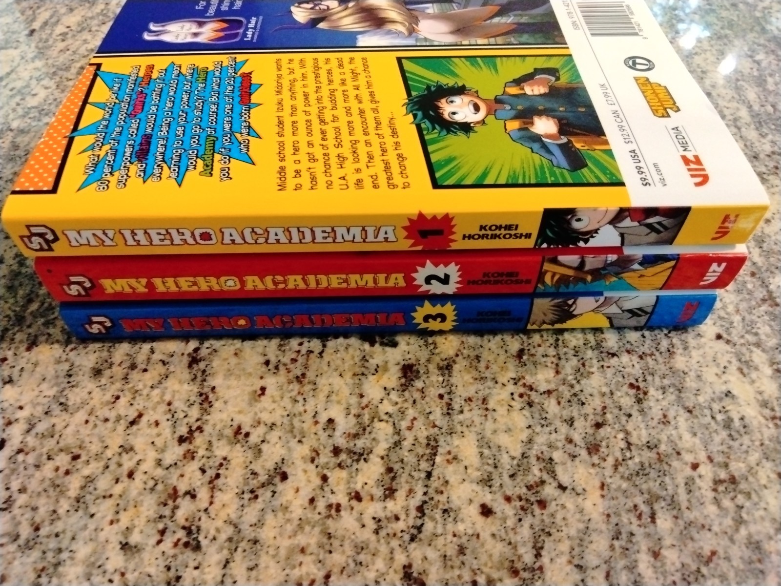 My Hero Academia Lot Vol. 1-3 ( Volume 1 2 3) Manga English Shonen Jump Comics