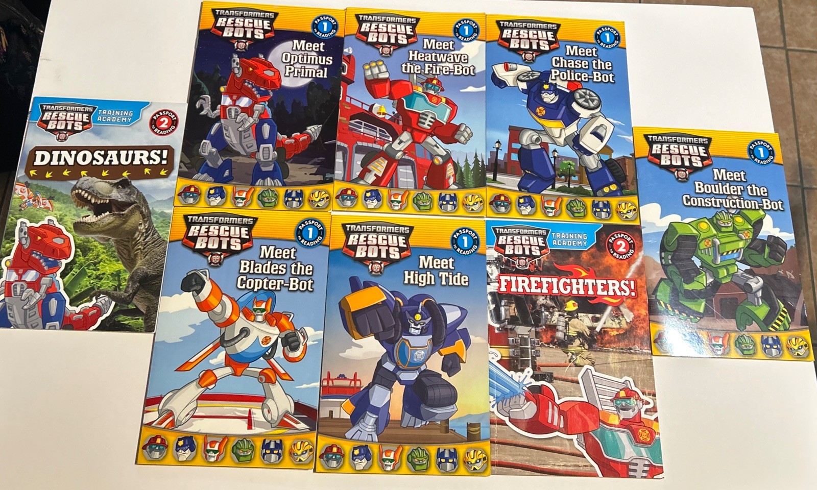 Transformers: Rescue Bots Lot Of 8 Softwrap Books